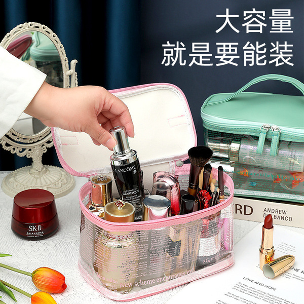 solid color cosmetic bag PVC