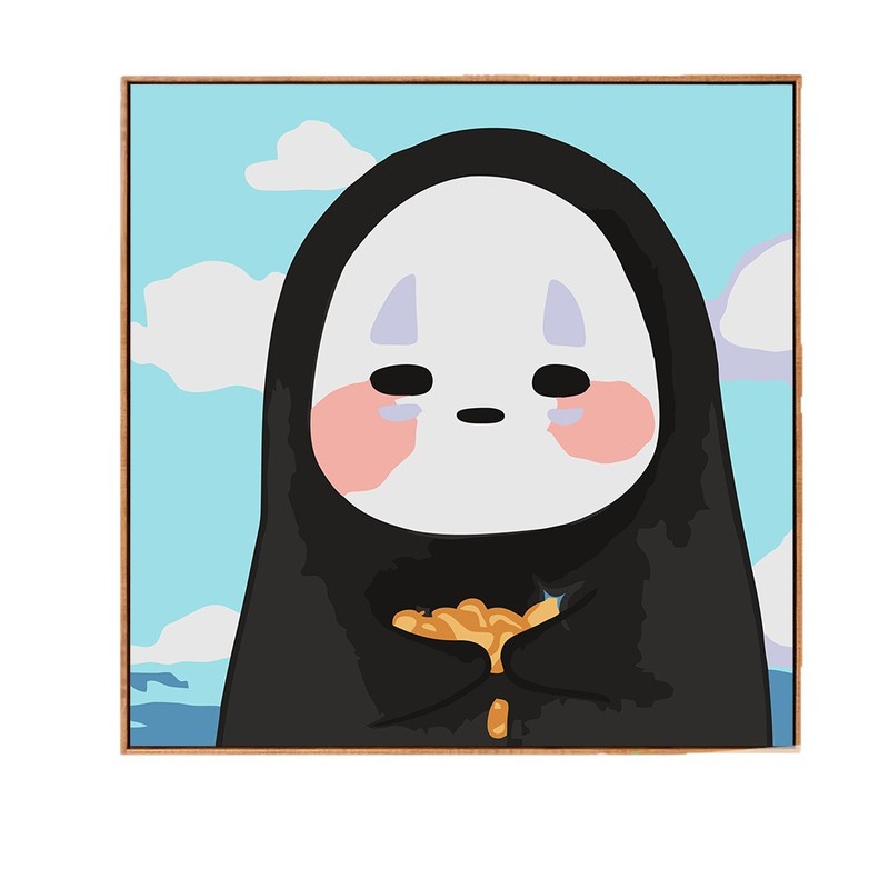 宮崎駿デジタル油絵DIY手描きぬりえ夏目友人帳ポニョ二次元アクリル画インスタ風|undefined