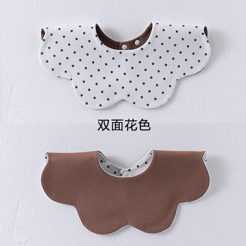 양면 갈색 배경 별