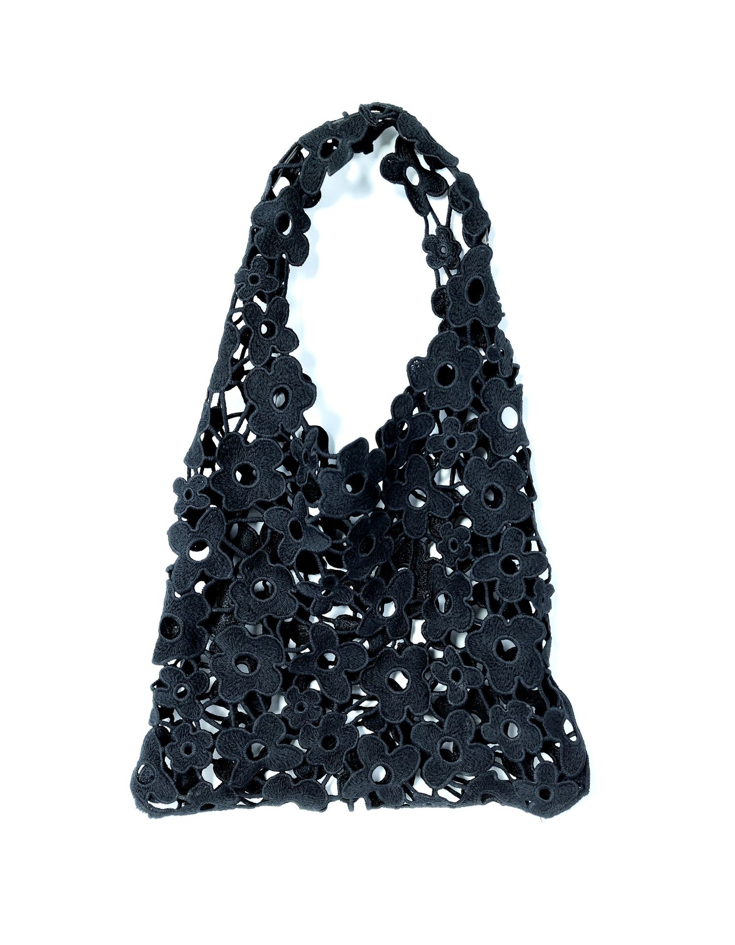 127g Weight Women's Polyester Flower Elegant Vacation Hollow Bucket Open Underarm Bag