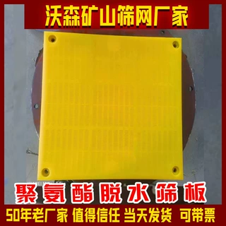 聚氨酯筛板脱水 矿用圆孔现货 聚氨酯冲孔筛网高频振动筛网