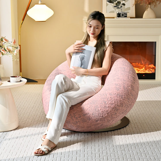 Nordic Light Luxury Creative Donut Sofa Designer Living Room Casual Single Sofa Chair Simple Round Art Chair