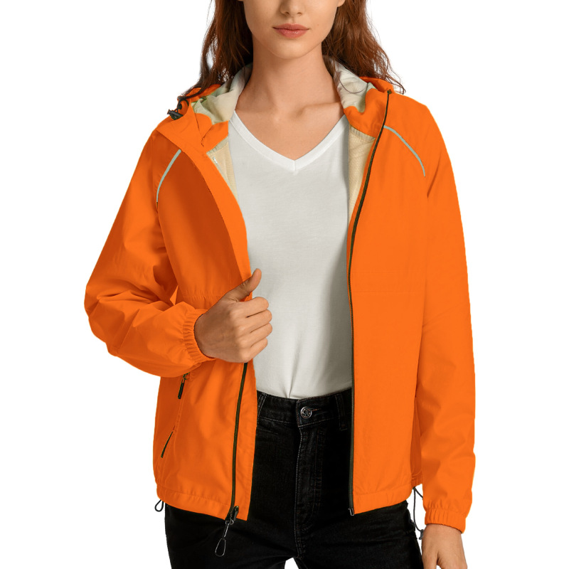 Cross-Border Foreign Trade Hooded Windproof Jacket European and American Amazon Women's Fashion Cycling Hiking Raincoat Jacket Cross-Border Foreign Trade Hooded Windproof Jacket European and American Amazon Women's Fashion Cycling Hiking Raincoat Jacket