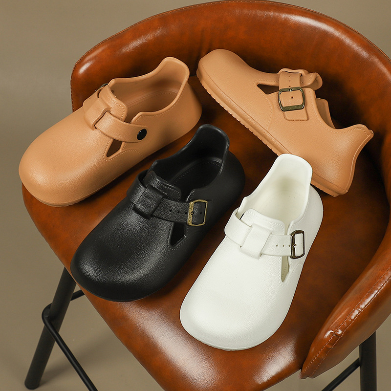 Slip-On Closed-Toe Birkenstock-Style Sandals for Women, 2025 New Spring Two-Way Thick-Soled Height-Increasing Birkenstock Shoes