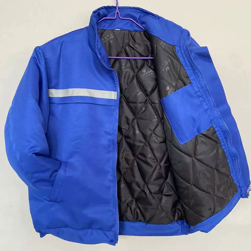 Demi-season wear-resistant jacket for work, increased thickness
