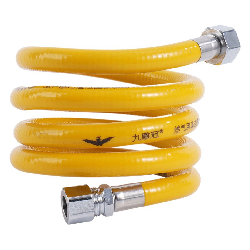 Газовая труба из нержавеющей стали 304, газовая труба, специальный металлический гофрированный шланг для природного газа, труба водонагревателя газовой плиты