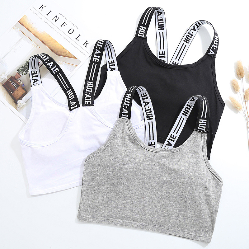Girls' sports underwear beauty back 10 big children's junior high school students development period small vest children's bra manufacturers wholesale Girls' sports underwear beauty back 10 big children's junior high school students development period small vest children's bra manufacturers wholesale