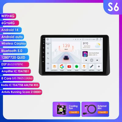 Models Android Large-Screen Navigation — DVD Navigation - 664g-wifi4glte-version-7862-carplay-eight-core-9inch-suitable-for-dacia-duster-3rd-generation-2024-2026-low-configuration