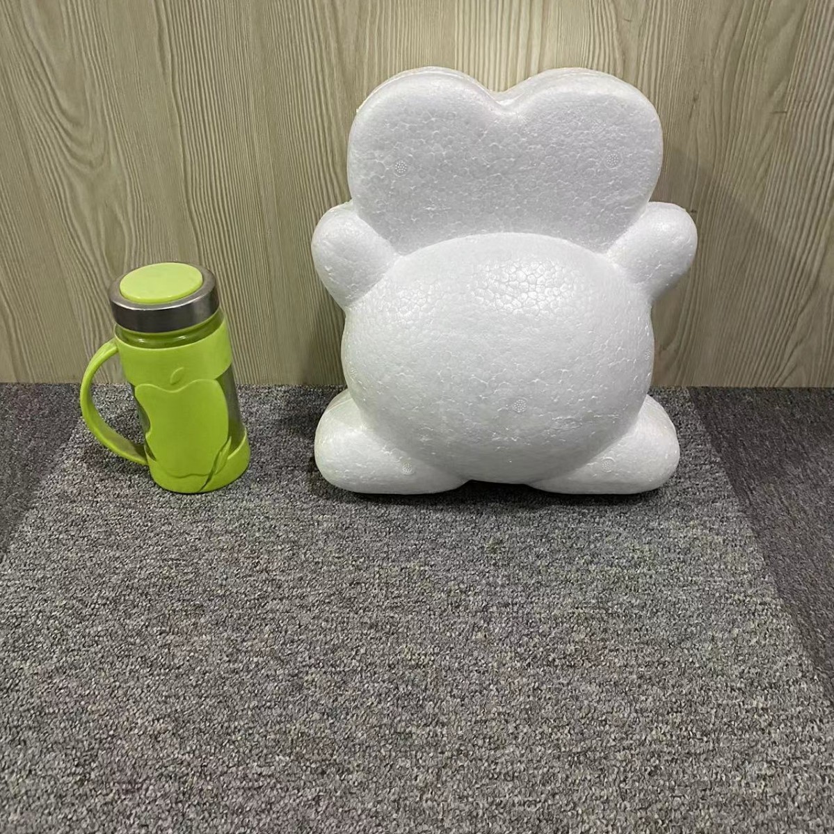 Oso de espuma directo de fábrica blanco DIY material de arreglo floral hecho a mano Día de San Valentín Rosa oso con juguete