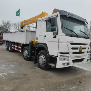 Cross-Country African Second-Hand Truck-Mounted Crane Xcmg 12 Tons Front Four and Rear Eight Cargo Straight Arm Truck-Mounted Crane