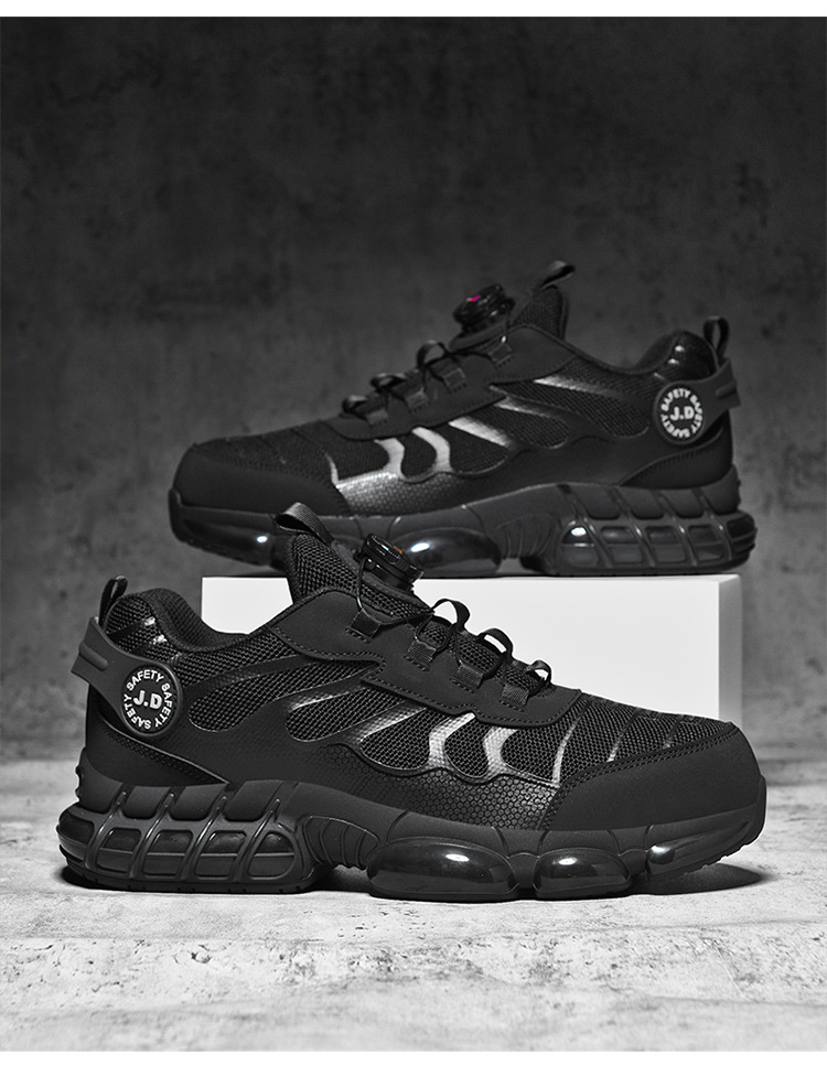 Chaussures de travail spéciales pour hommes, anti-écrasement et anti-perforation, résistantes à l'usure, antidérapantes, légères, respirantes, embout en acier, sécurité au travail_voghion.com