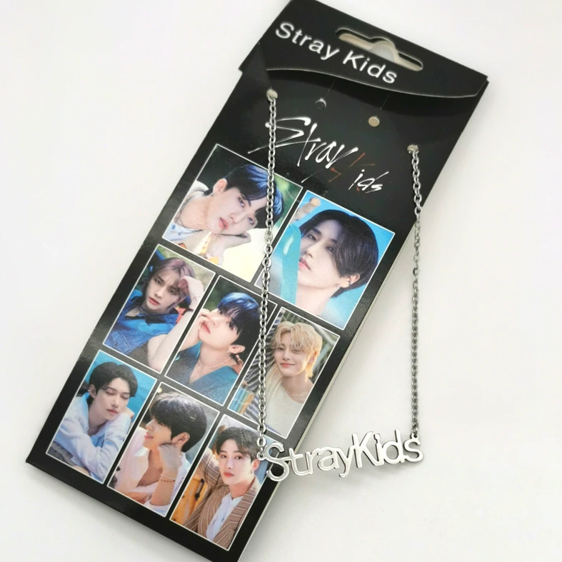 Набор украшений Stray Kids, подвеска из нержавеющей стали, брелок и держатель карт