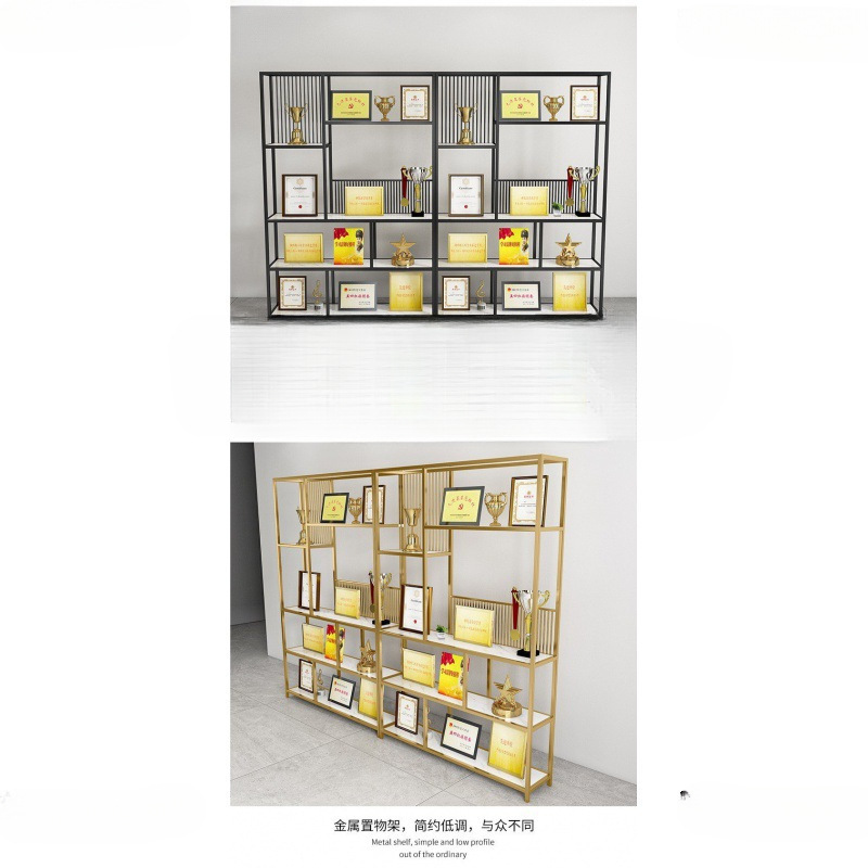 荣誉奖牌展示架收纳荣誉证书架办公室放置饰品奖状展示架学校展柜