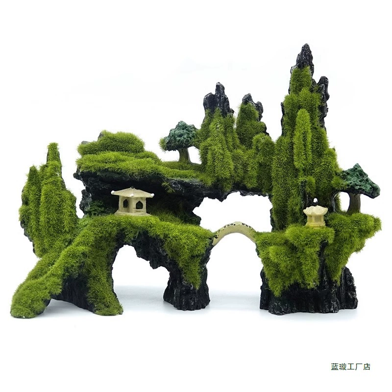 Ландшафтный декор для аквариума: камни, трава, растения, набор для оформления аквариума, оптовые украшения для аквариумов разных размеров