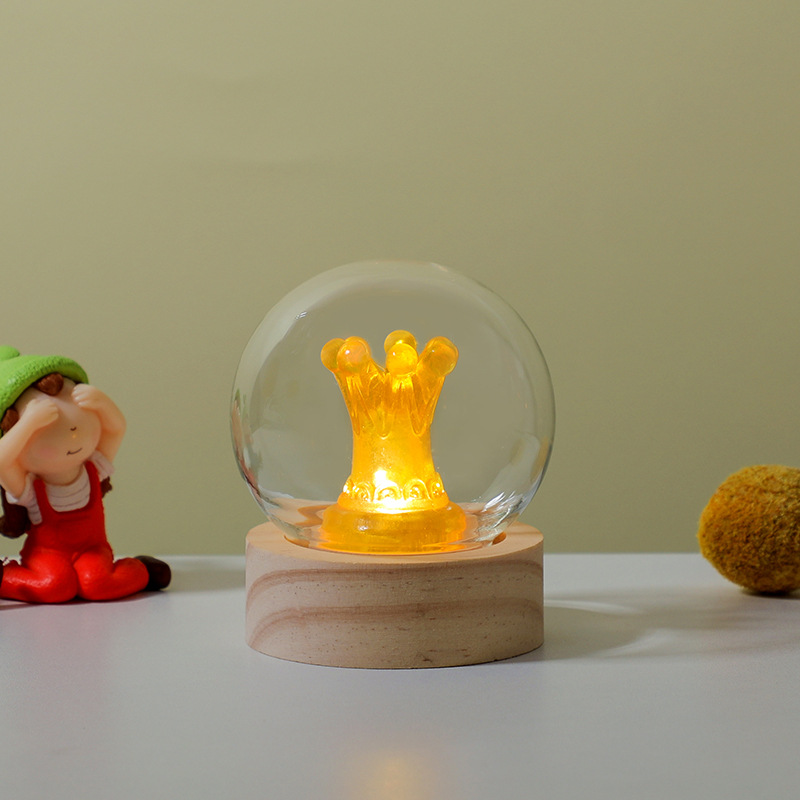 Lámpara de noche lámpara luminosa base de resina creativa para gatos adornos de animales decoración de escritorio exhibición artesanía regalos