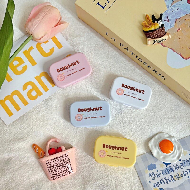 Creative Contact Lens Case for Girls, Portable Beauty Lens Companion Care Box, Cute Storage Box with Mirror As101 Creative Contact Lens Case for Girls, Portable Beauty Lens Companion Care Box, Cute Storage Box with Mirror As101