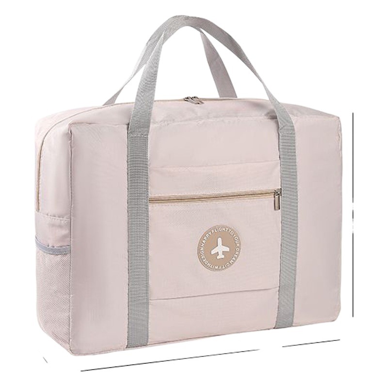 Bolsa de viaje plegable de doble capa con logo | Bolsa organizadora portátil para ropa y almacenamiento