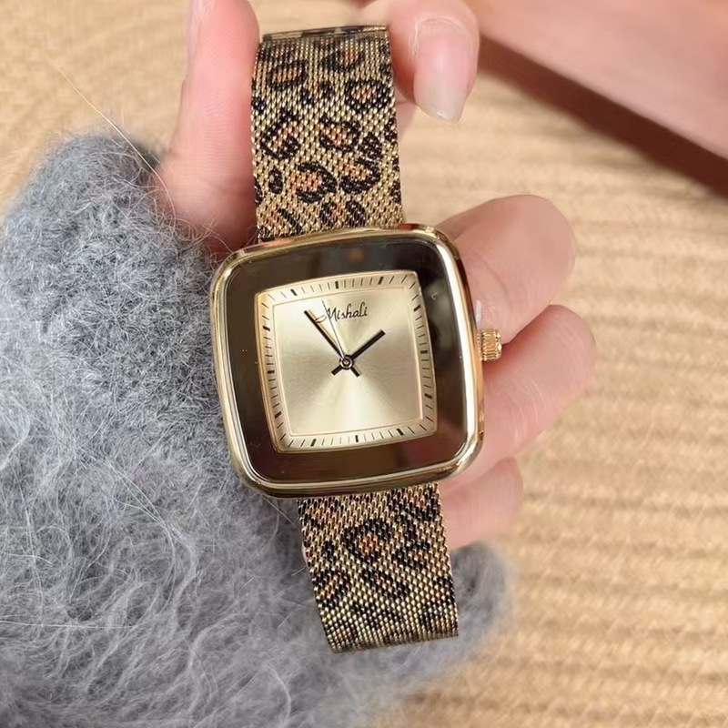 Mishali Watch Women's Watch Leopard Print Strap Large Watch Casual Fashion Watch Foreign Trade Wholesale