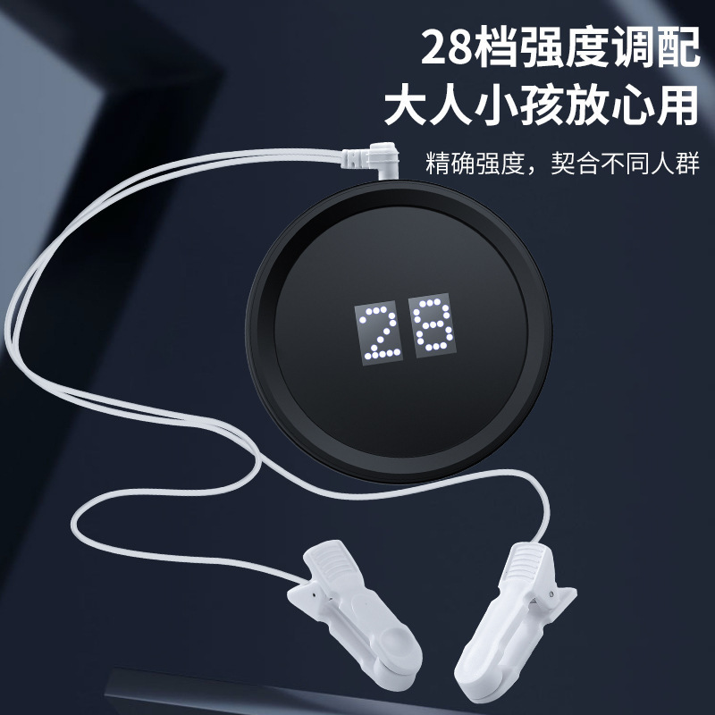 新しい睡眠器具微電流理学療法睡眠マッサージャー睡眠ブラックテクノロジー低パルスポータブル睡眠補助マッサージャー|undefined