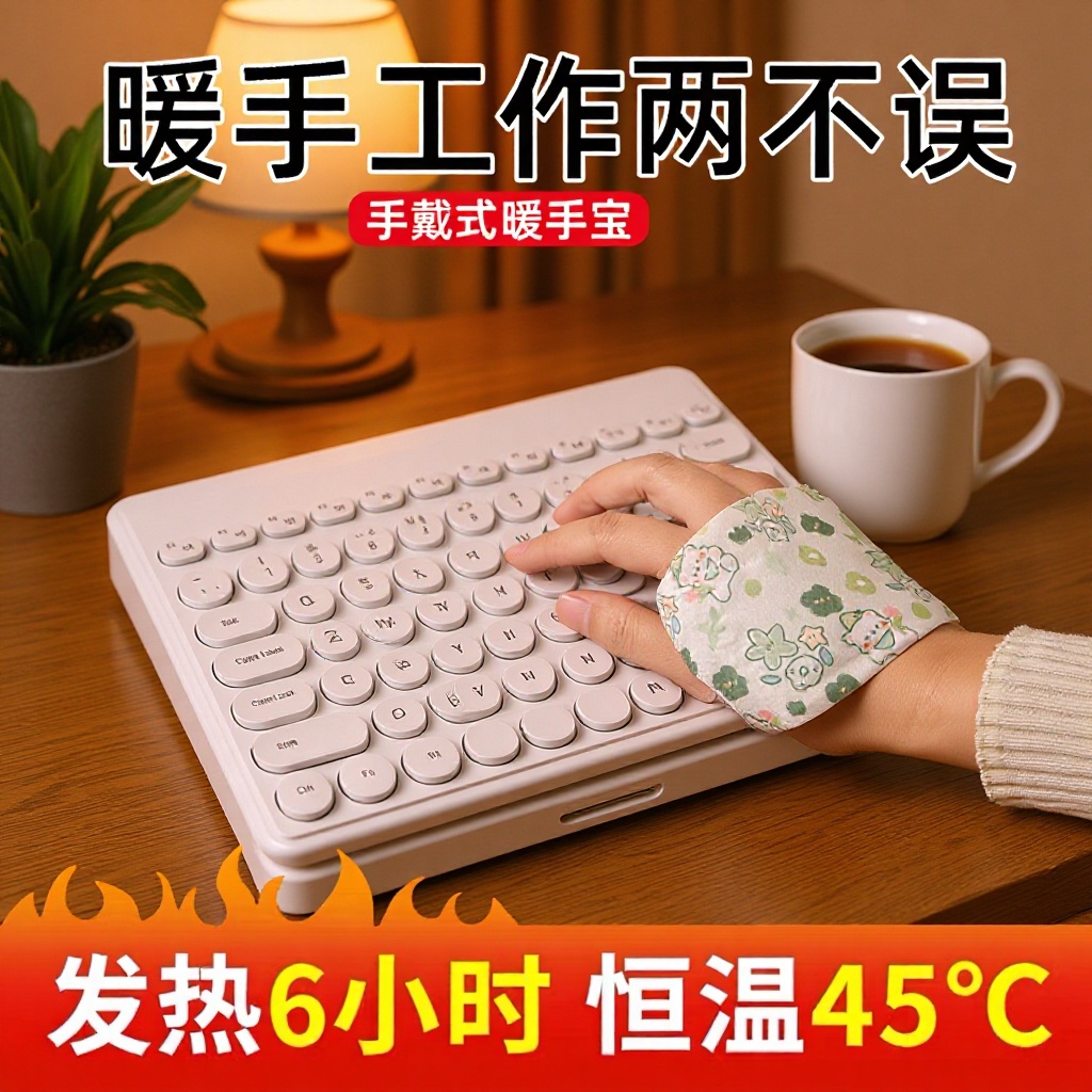 暖手贴可爱穿戴式暖手宝学生办公暖手神器自发热保暖贴暖宝宝暖足