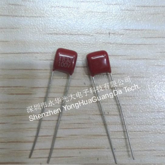 183J100V CBB电容 18nF 5MM 直插 18000pF  2脚