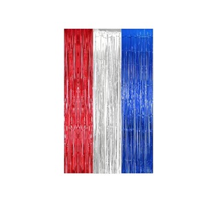 Amazon's Hot-Selling American Independence Day Color-Blocked Rain Curtain Party Holiday Party Christmas Decoration Set Arrangement
