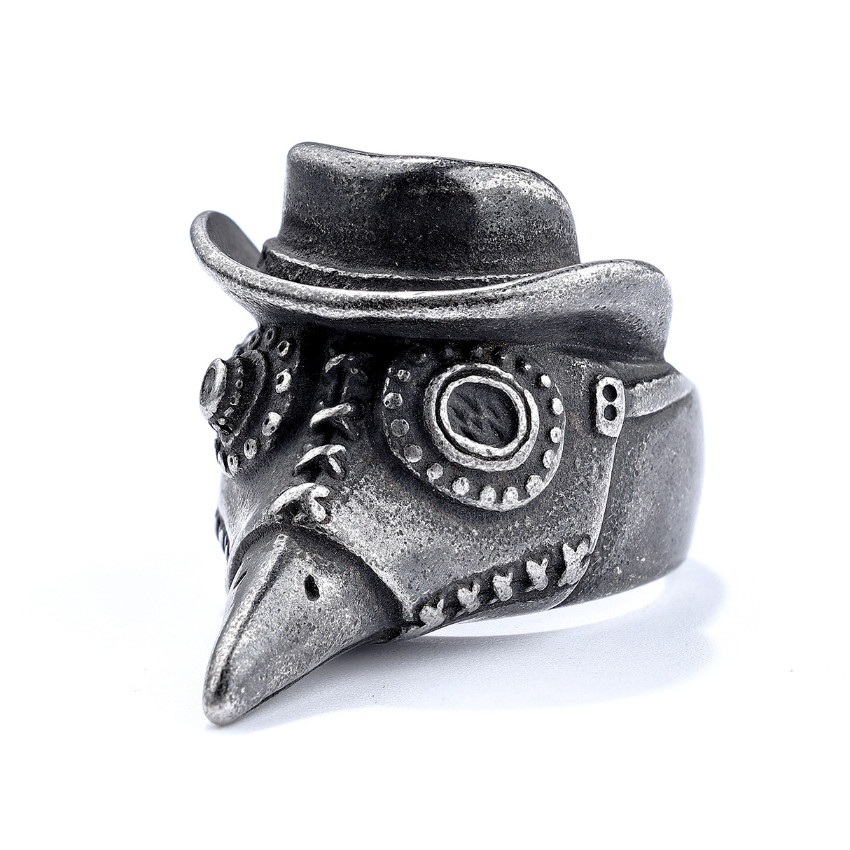 Retro Punk Crow 304 Stainless Steel Men'S Rings display picture 3