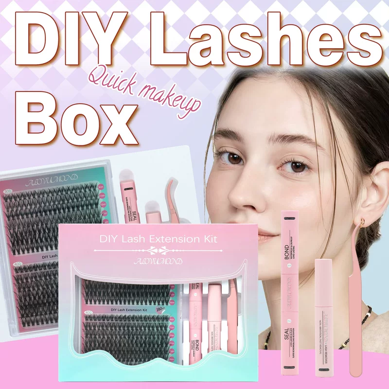 False Eyelash Set, 30D+40D DIY Lash Kit, lightweight 0.11 kg
