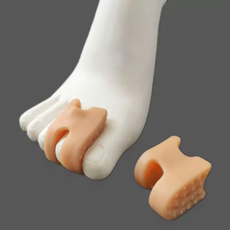 Новинка 2024, утолщенный зажим для ног SEBS с одним отверстием, зажим для вальгусной стопы, мягкий массажный амортизирующий разветвитель пальцев