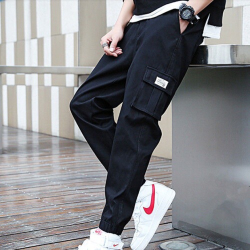 Workwear pants, loose-fitting ankle-tied pants, student thermal pants, fleece-lined pants, men's plus-size casual pants, workwear pants—men’s style