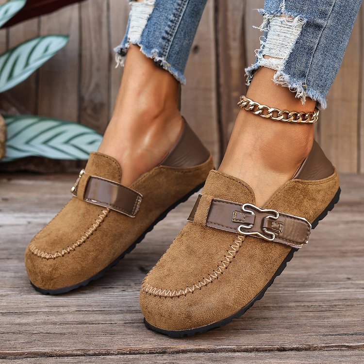 Dames instappers in grote maten, volledig bedekkende stijl, comfortabele schoenen voor de herfst_voghion.com