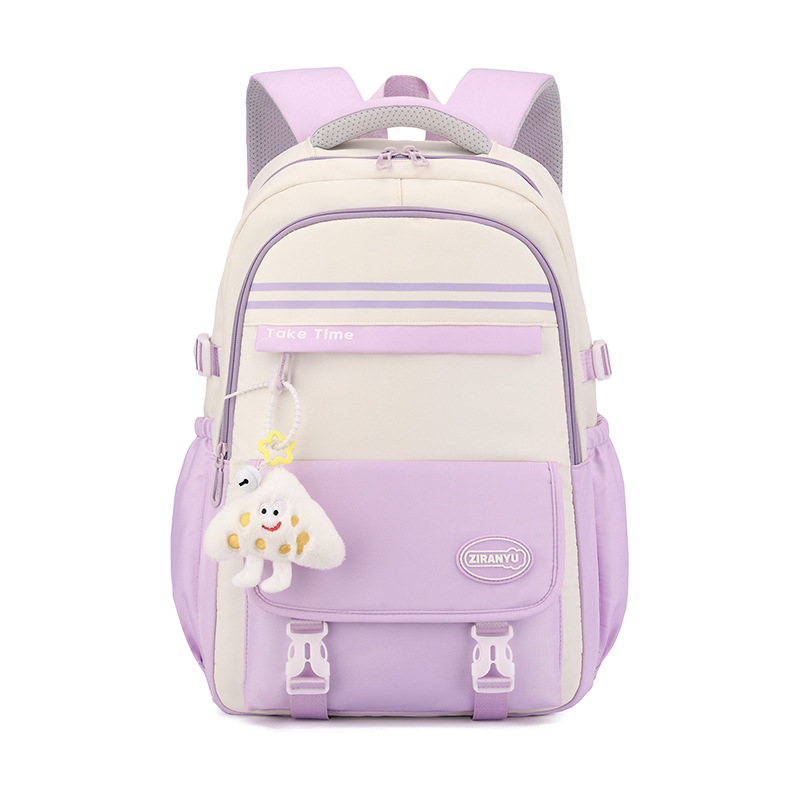 Peces naturales estilo coreano ocio versátil campus estudiantes de secundaria secundaria de gran capacidad mochila para niños y niñas de escuela primaria