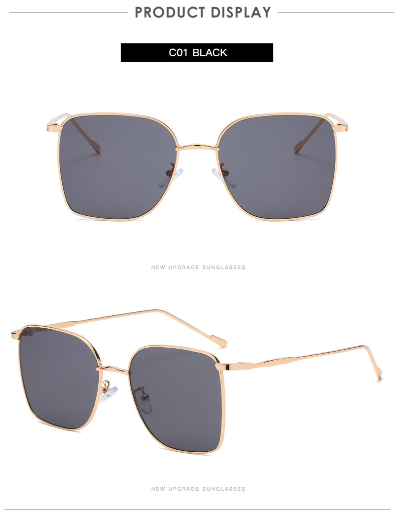 45g Weight Sunglasses Classification UV400 Protection Lens Material Outdoor Occasion Metal Material Geometric Pattern Unisex Gender Fashion Style Pink, Purple, Green, Gold, Black Color Fashion Geometric UV400 Protection Women's Sunglasses 5