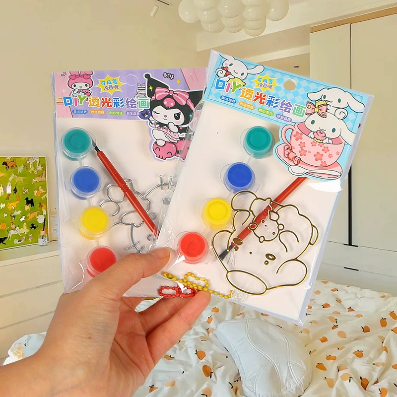 DIY прозрачная картина ручной работы Sanrio Yugui Собака Ручная роспись шаблон прозрачная картина оптом