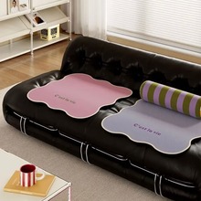 韩系纯色少女心冰丝椅垫简约风夏季凉感透气餐桌办公室教室坐垫