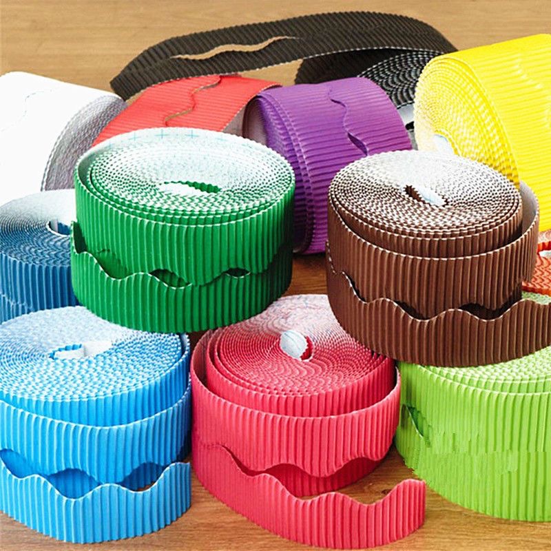 卷装瓦楞纸波浪形手工制作模型花边波纹纸幼儿园DIY底版背景墙纸