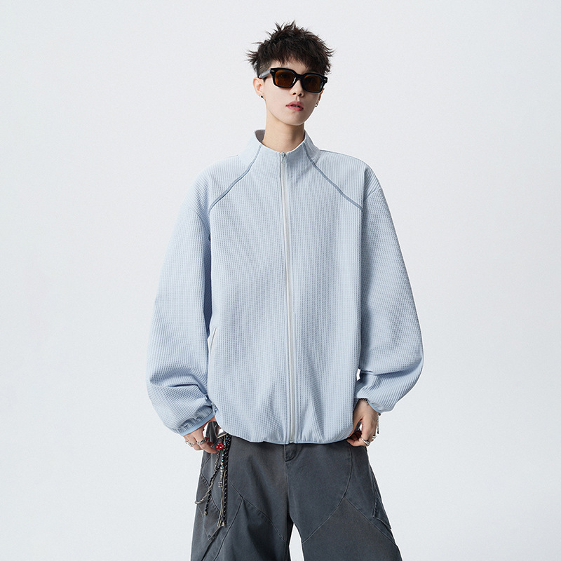 공장 직판 2026 가을 신상 남성 패션 캐주얼 칼라 카디건 지퍼 맨투맨 외투