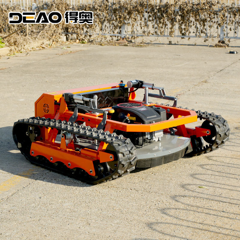 Cortacésped sobre orugas de tanque 18-28 caballos de fuerza de potencia híbrida gas-electricidad dique de huerto desmalezador de colinas