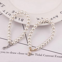 Diy手作りの真珠の小さいチェーンをまねて真珠のチェーンの部品の携帯電話の携帯電話のキーホルダーのメーカーの卸売りを包みます。