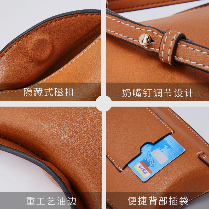 2022 nueva moda mini bolso retro de cuero genuino bolso de hombro de las mujeres Messenger bolsa de teléfono de las mujeres transfronteriza al por mayor