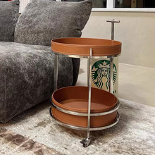 移动推车北欧沙发边几茶几多用途储物柜小酒车零食车家居可移动