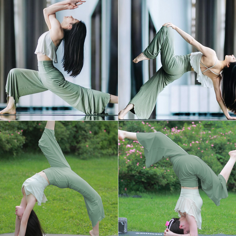 Floating Cloud Pants Yoga Pants Wide-Leg Pants Training Pants High Elastic Breathable Lightweight High Waist Dance Pants for Women 2025 New Can Be Worn Outside Floating Cloud Pants Yoga Pants Wide-Leg Pants Training Pants High Elastic Breathable Lightweight High Waist Dance Pants for Women 2025 New Can Be Worn Outside
