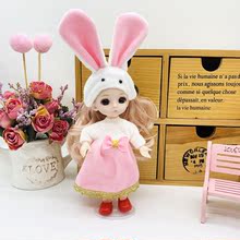 6寸巴比洋娃娃換裝套裝禮盒可愛美人魚公主玩具批發仿真精致女孩