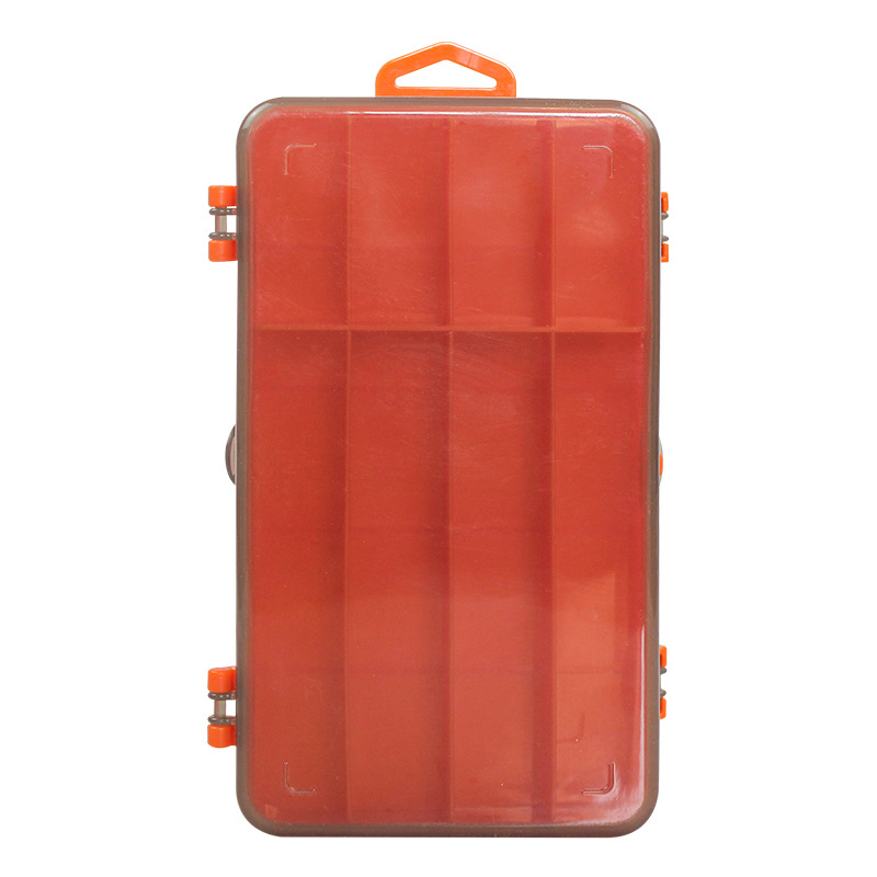 Accesorios para equipos de pesca transparente luya cebo caja de plástico caja de almacenamiento de doble capa imitación cebo falso cebo caja de fábrica al por mayor