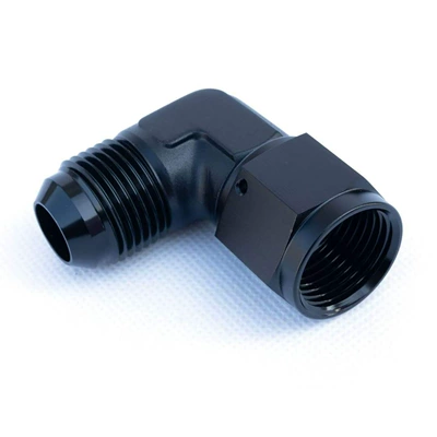 Adapter for Racing Pipelines — Other brake systems - black-an3-90-degrees