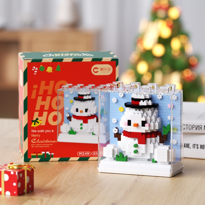 Chao Le Chuang 7255-7260 Santa Claus Gingerbread Man Montaje transfronterizo de bloques de construcción Juguetes para niños Regalos al por mayor
