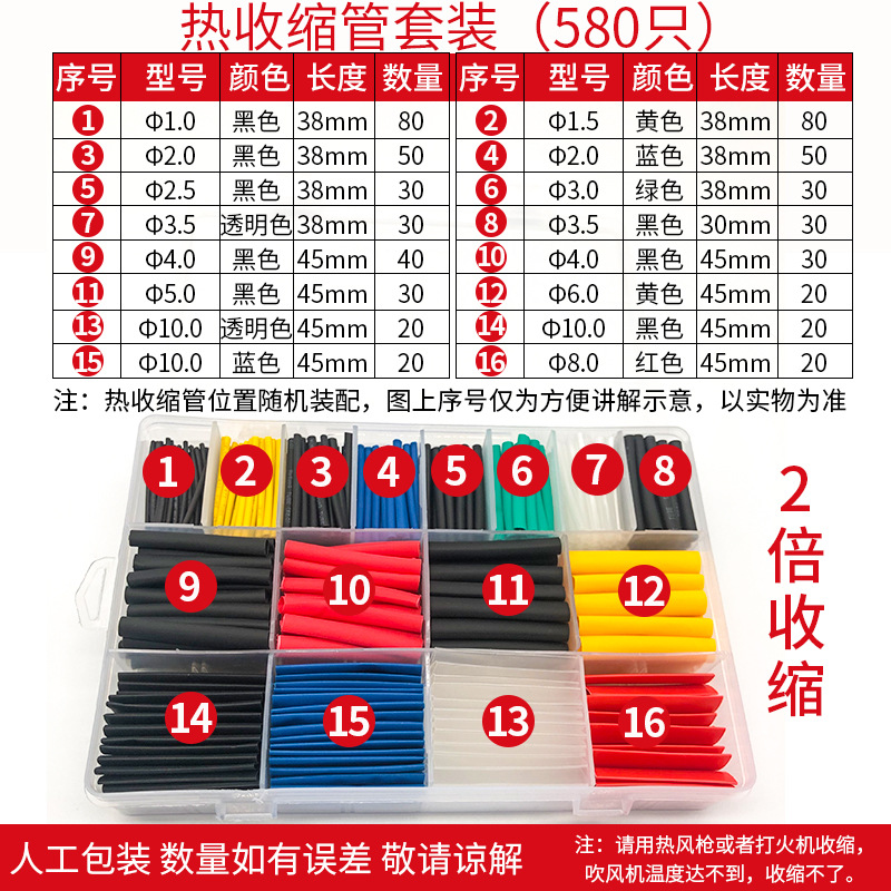 套装580只