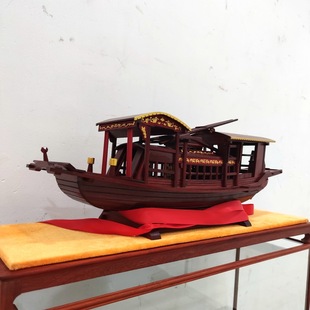Модель корабля, украшение из натурального дерева, столярные изделия ручной работы, китайский стиль, подарок на день рождения