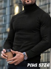H 42541 High Neck Slim Knit Sweater ���I������ůᘿ���
