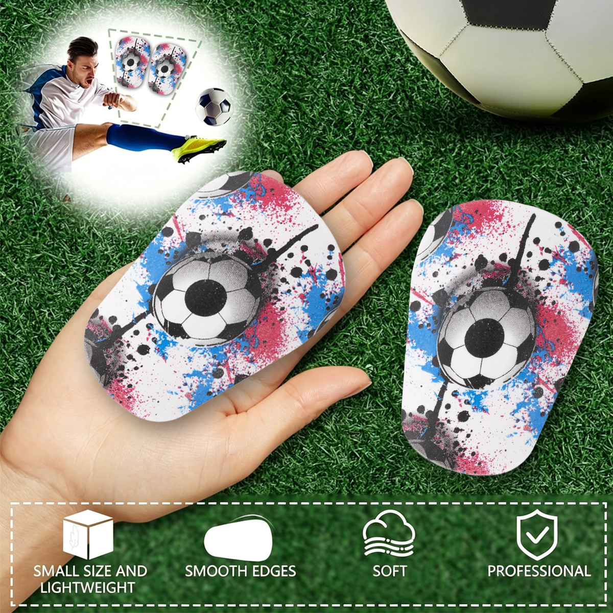 Football Shin Guard Children's and Adult Sports Protection Insert